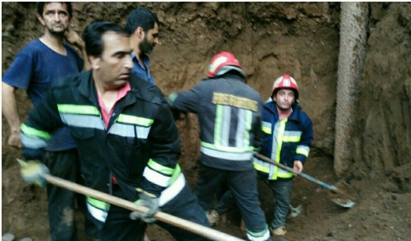 مرگ یک کارگر در تالش بر اثر ریزش دیوار چاه