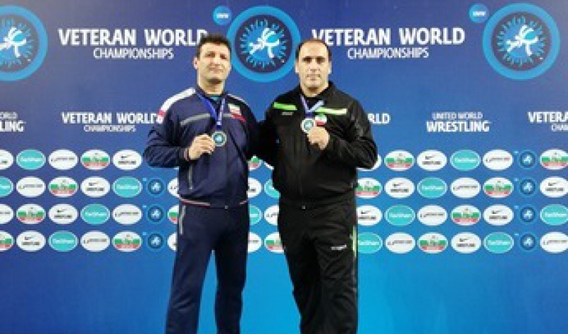 2 مدال جهانی کشتی گیران پیشکسوت گیلانی