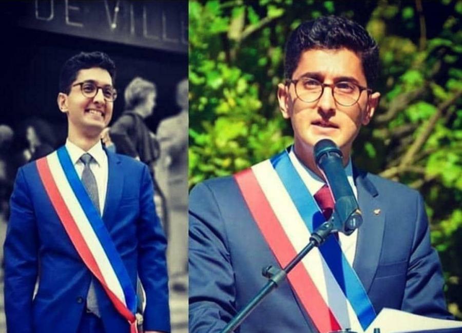 یک جوان ایرانی شهردار یک شهر فرانسه شد