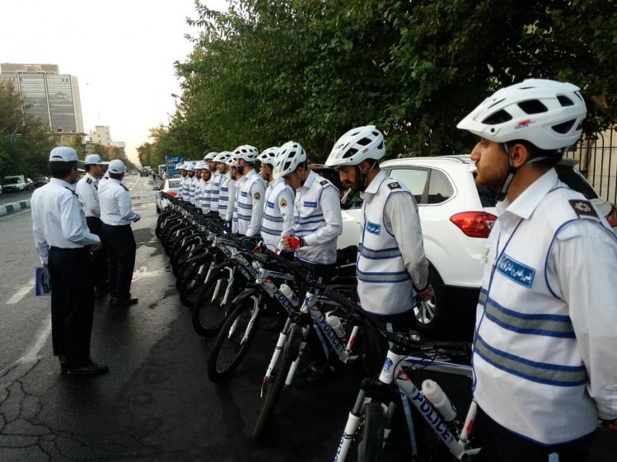 آغاز فعالیت پلیس دوچرخه سوار در تهران