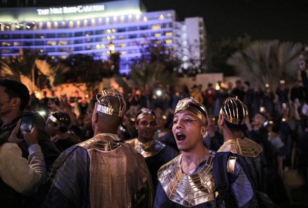 تصاویر رژه مومیایی های فراعنه مصر در خیابان های قاهره