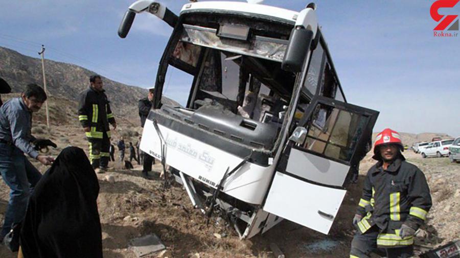 حادثه اتوبوس این بار در قم/ تصادف با پراید ۲۵ زخمی برجای گذاشت