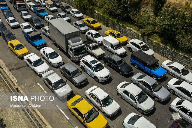 ترافیک سنگین در جاده های بازگشت از شمال/ چالوس یکطرفه شد