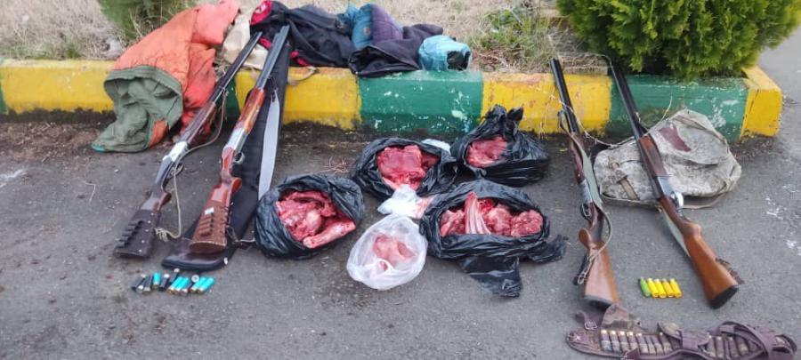 دستگیری شکارچی گراز در لنگرود 