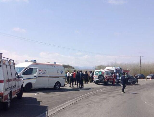 16 مصدوم نتیجه 2 حادثه رانندگی در لنگرود و صومعه سرا