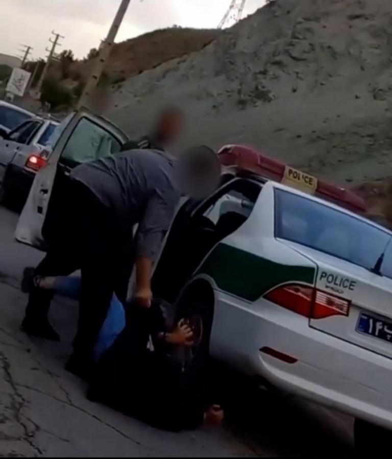 پلیس:در اتومبیل این زن کمی «گراس» کشف شد