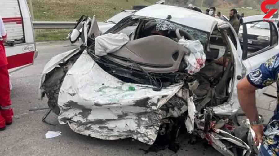  3 کشته در تصادف هولناک کامیون با پژو 