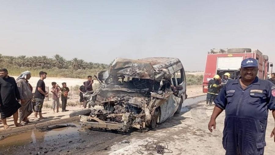 انفجار اتوبوس مسافربری در استان بابل عراق/ حضور چند ایرانی در میان مسافران