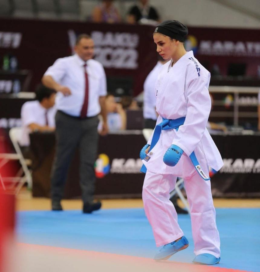 کسب مدال طلای دختر کاراته کای گیلان در رقابت های جایزه بزرگ روسیه