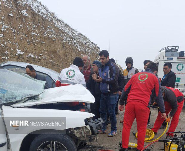 تصادف پژو با دنا ۴ کشته و ۱ مصدوم برجای گذاشت