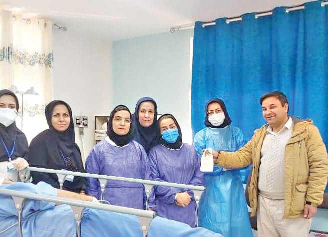 نجات جوانی که دسته کلید قورت داده بود