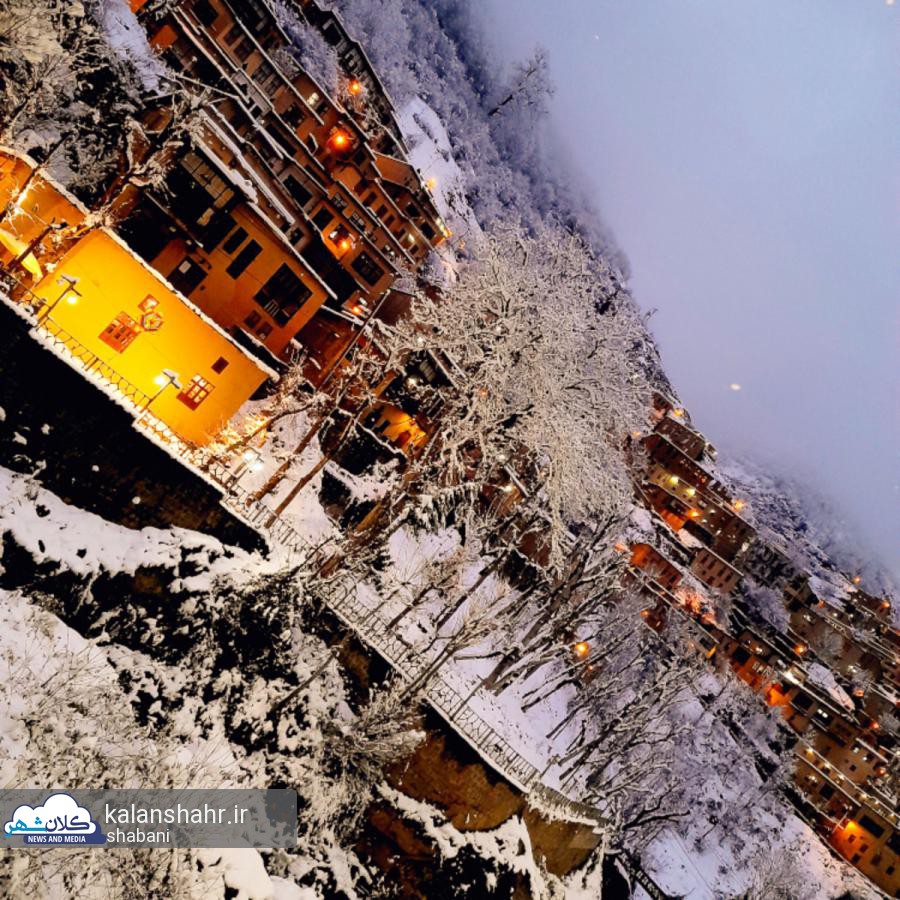 آغاز بارش برف در ماسوله و مناطق کوهستانی گیلان