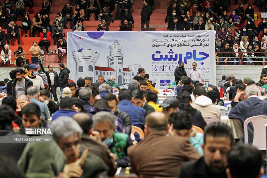 رقابت نزدیک شطرنجبازان ایرانی و هندی در صدر جدول مسابقات بین‌المللی جام رشت