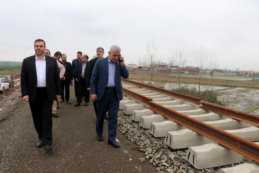 راه آهن رشت-کاسپین خردادماه بهره برداری می شود/ مشکل مصالح پروژه حل شده است
