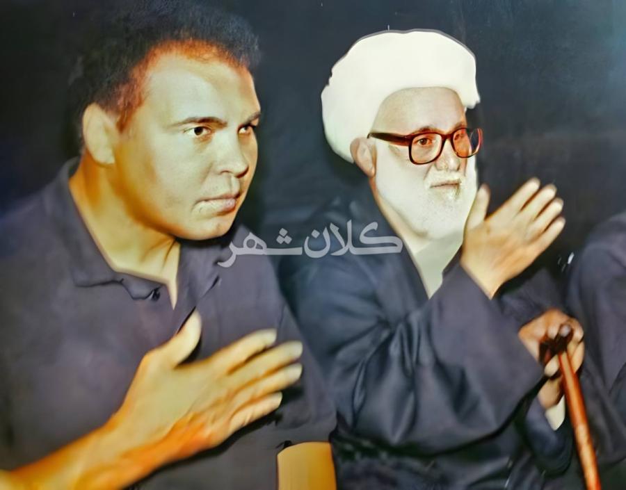 ‎محمدعلی کلی در مراسم عزادارای در رشت