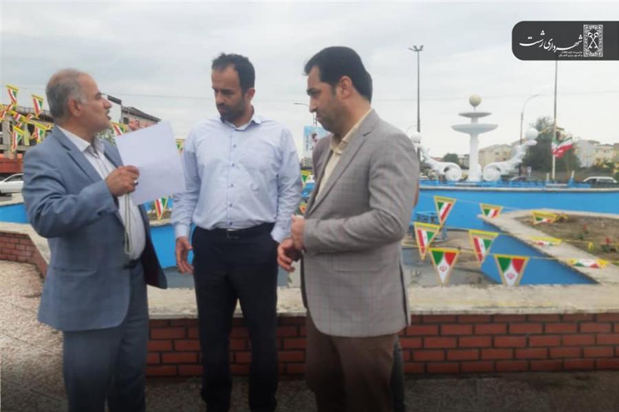 ساماندهی ترافیکی میدان ولیعصر رشت