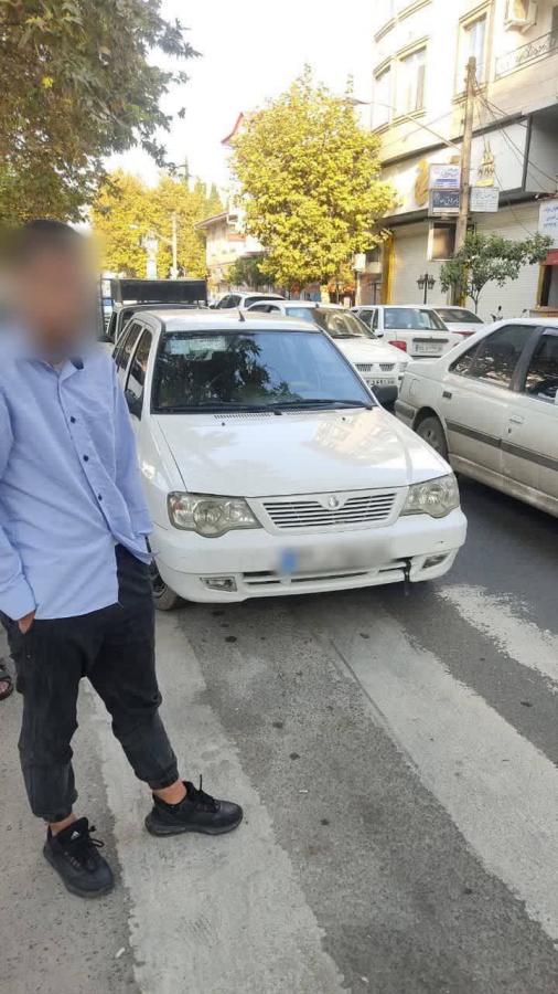 توقیف پراید دانش آموز آستارایی به علت نداشتن گواهینامه رانندگی