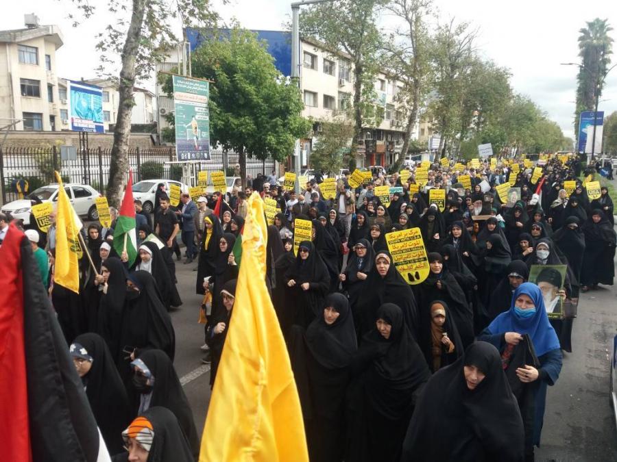 قطعنامه پایانی نمازگزاران گیلانی پس از راهپیمایی حمایت از مردم فلسطین