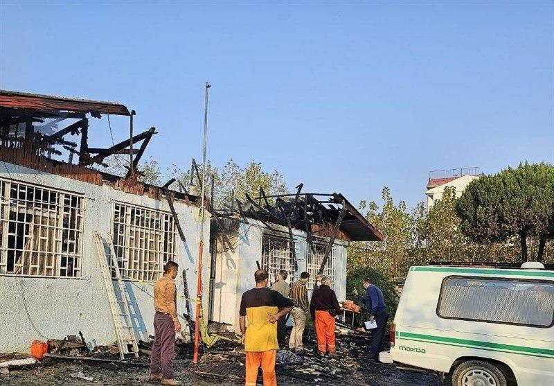 ۲۶ کشته و ۱۸ مصدوم در پی آتش سوزی یک کمپ ترک اعتیاد در لنگرود
