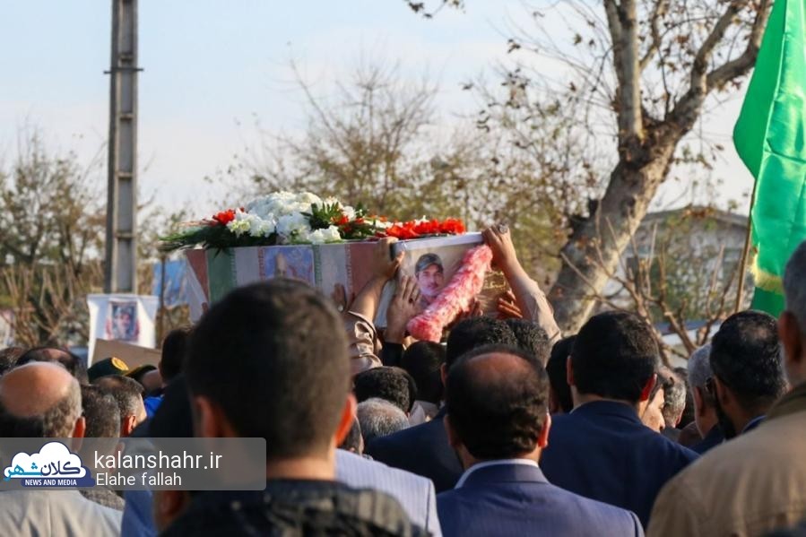 گزارش تصویری تشییع پیکر مدافع حرم محمدرضا یعقوبی ۷سال بعد از شهادت در رشت 
