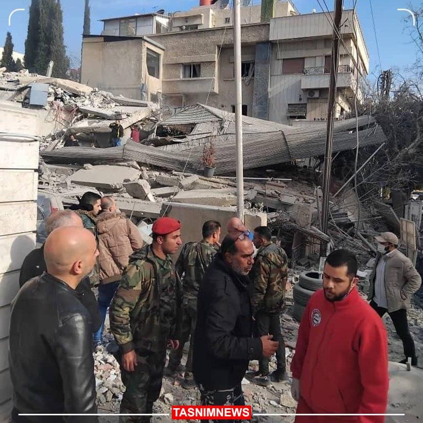 شهادت ۴ مستشار سپاه پاسداران در دمشق/فیلم