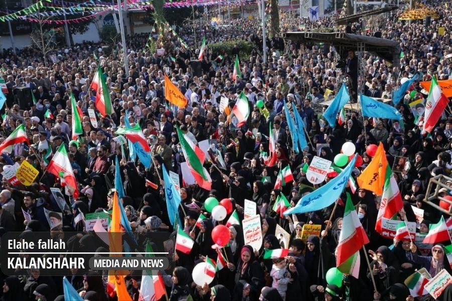 گزارش تصویری راهپیمایی مردم رشت در چهل و پنجمین سالگرد پیروزی انقلاب اسلامی ایران