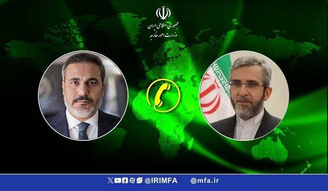 دعوت ترکیه از باقری برای شرکت در نشست اضطراری وزرای خارجه