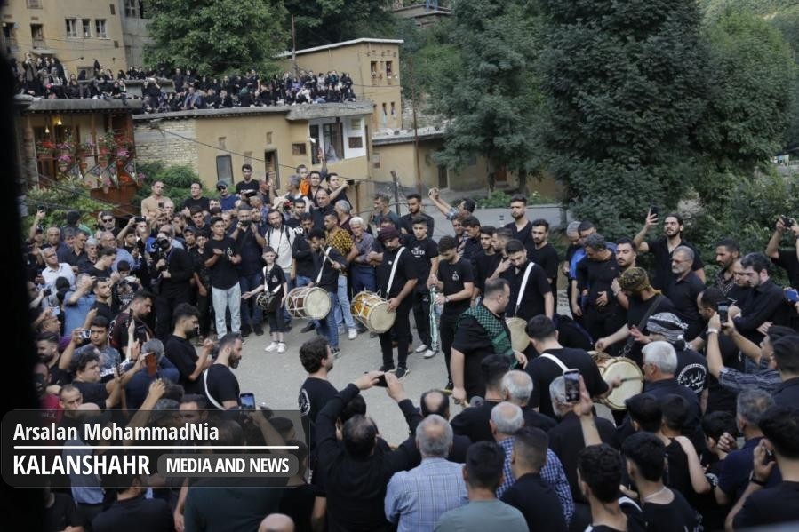 گزارش تصویری؛آیین سنتی سوگواری روز ششم محرم و علم بندان در چهار محله ماسوله 