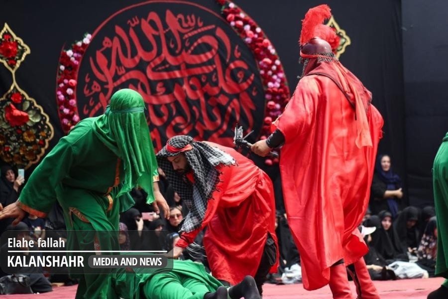 گزارش تصویری؛ برگزاری تعزیه و مراسم شب هفتم محرم در کانون جوانان رضوی رشت