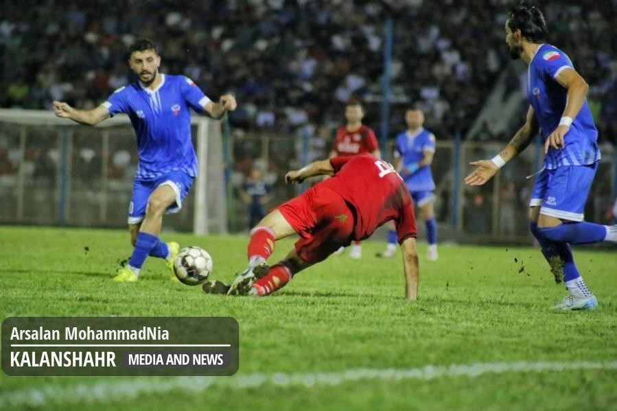 گزارش تصویری؛ تساوی داماش گیلان در رشت مقابل بعثت کرمانشاه