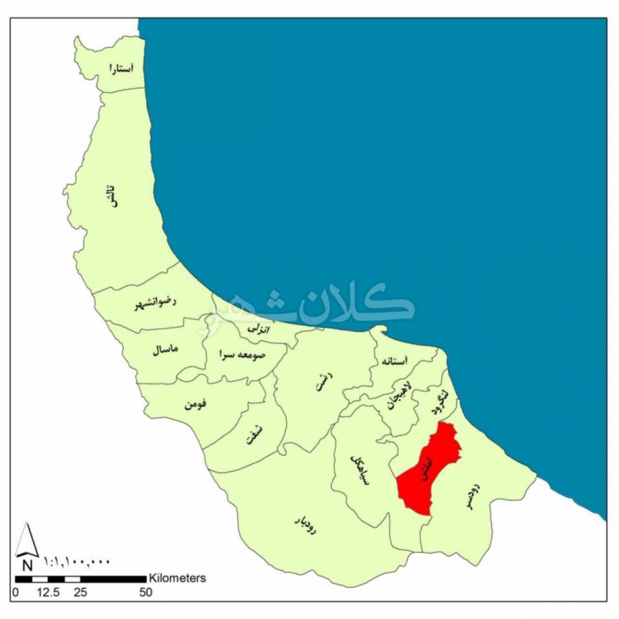 نقشه املش