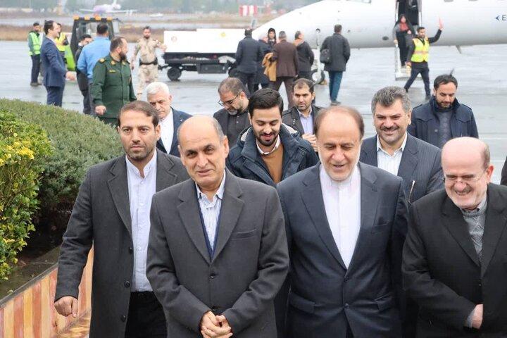 حاجی بابایی، نایب رئیس مجلس شورای اسلامی وارد گیلان شد
