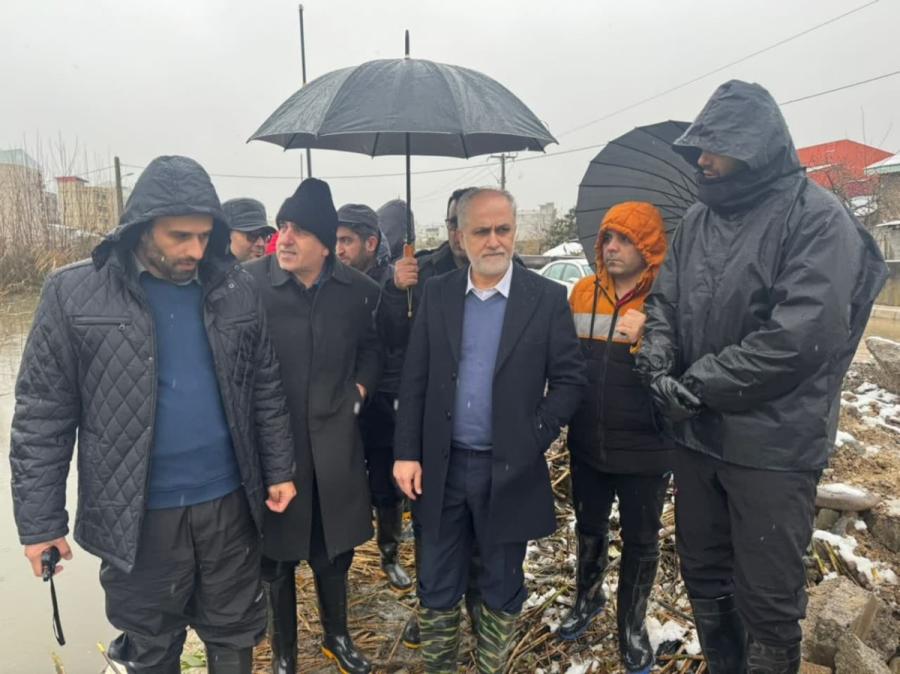 بازدید دادستان رشت از وضعیت محور ژ۵ رشت/تشکیل پرونده برای مدیرانی که در&nbsp; آبگرفتگ