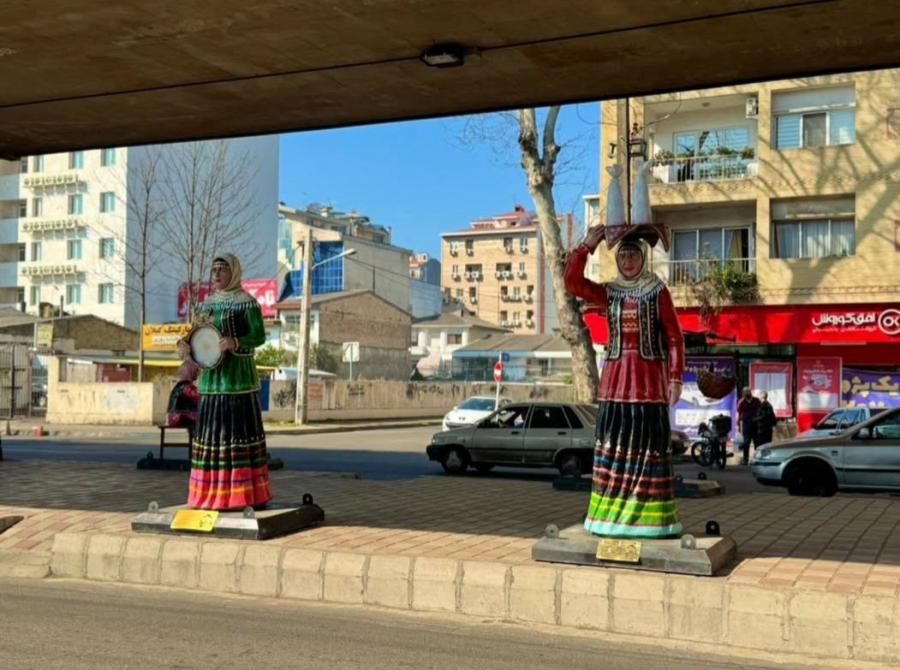 تصاویر/ساخت اِلمان های مشاغل سنتی گیلان برای نصب در رشت/ ایجادِ «گذر فرهنگ» در رشت