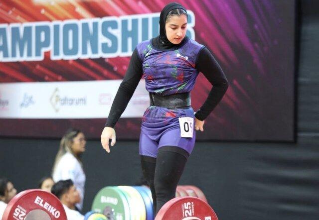  ۲ مدال نقره و برنز دختر وزنه‌بردار ایران در قهرمانی نوجوانان جهان