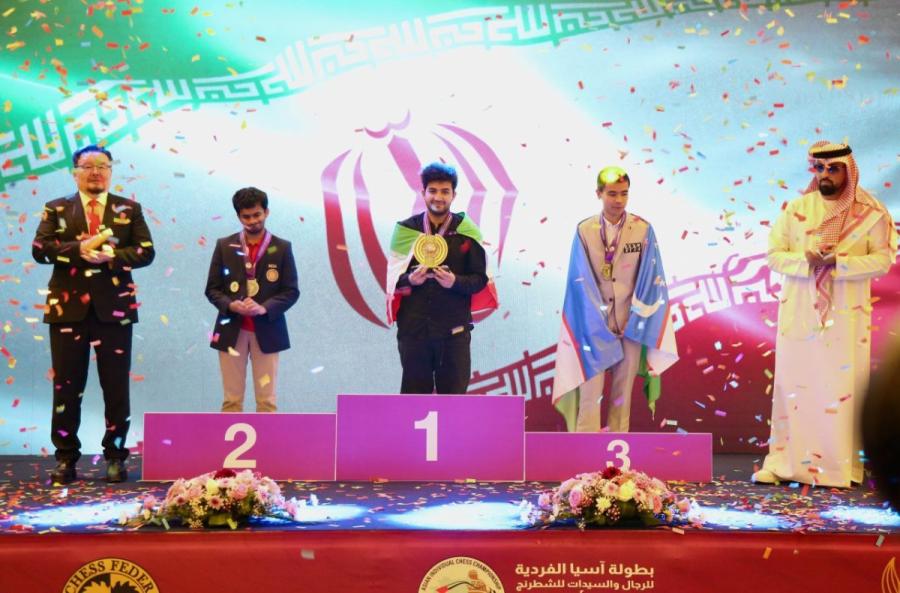 کسب اولین مدال طلای انفرادی تاریخ شطرنج مردان ایران توسط استاد بزرگ بردیا دانشور ورزشکار گیلانی