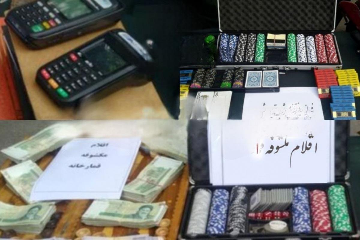 پلمب ۳ مغازه،بازداشت ۳۶ قمارباز و کشف هزاران برگ «توتو» در رشت