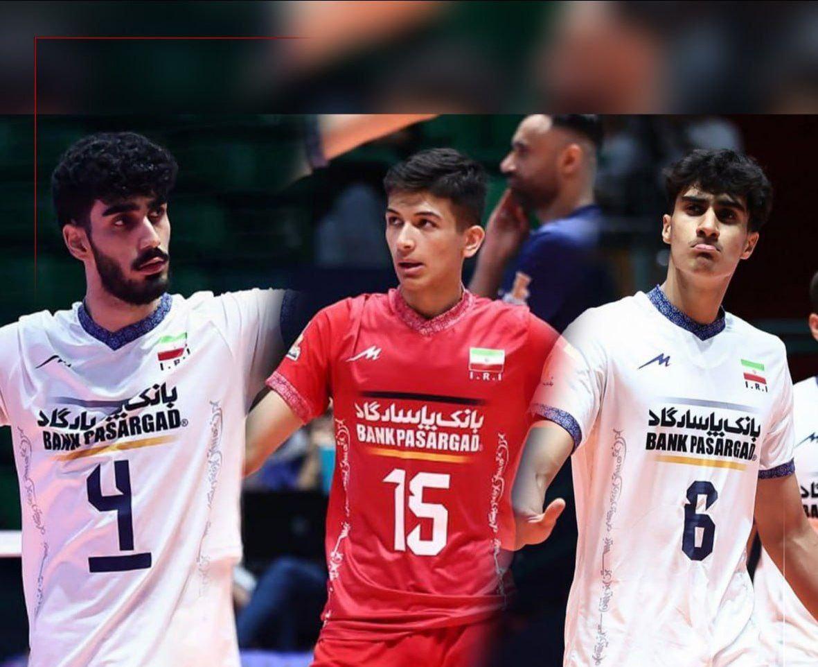 سه والیبالیست نوجوان ایران در جمع بهترین‌های جهان