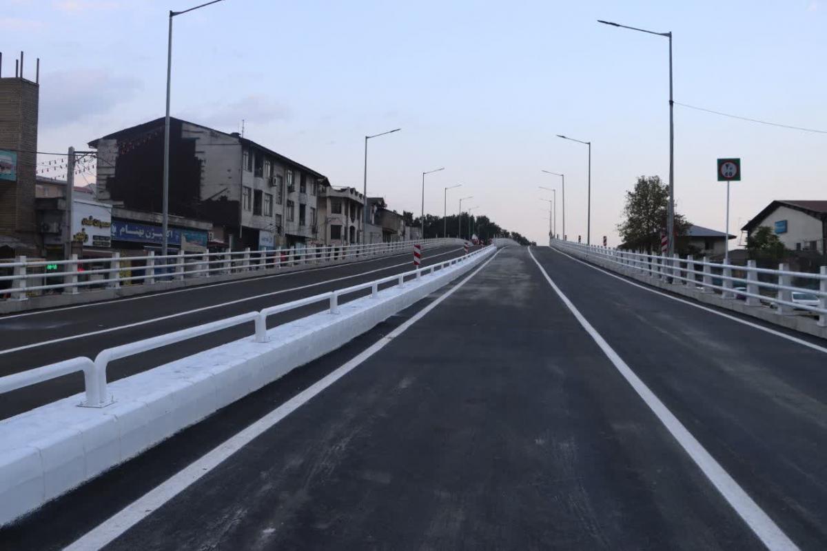 پل روگذر ۱۸۵ میلیارد تومانی رشت ۳ ماه زودتر از برنامه زمان بندی افتتاح شد/تصاویر
