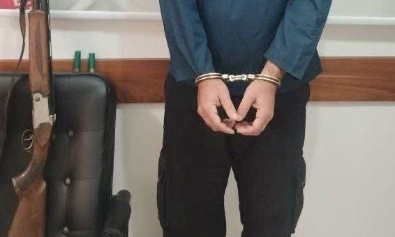 دستگیری عامل تیراندازی و کشف سلاح غیرمجاز در خمام
