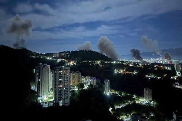 حملات هوایی آمریکا به ونزوئلا؛ کاراکاس زیر آتش: برق و اینترنت قطع شد