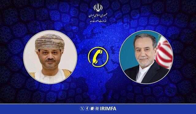 رایزنی وزیران خارجه ایران و عمان در ارتباط با آخرین وضعیت مذاکرات تهران ـ واشنگتن 