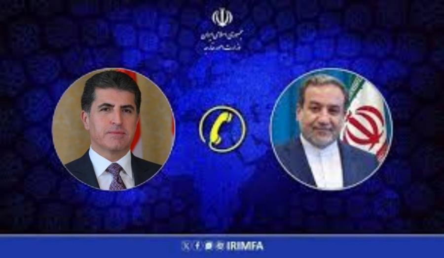 جزئیات تماس تلفنی مهم وزیر خارجه ایران با رئیس اقلیم کردستان عراق