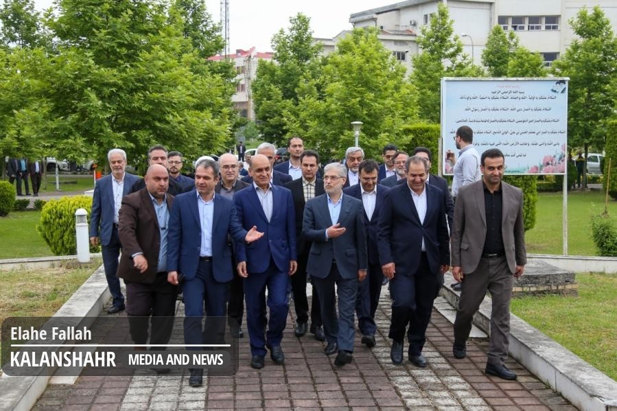 گزارش تصویری؛ کلنگ زنی فاز دوم دهکده فناوری و نوآوری گیلان با حضور وزیر علوم