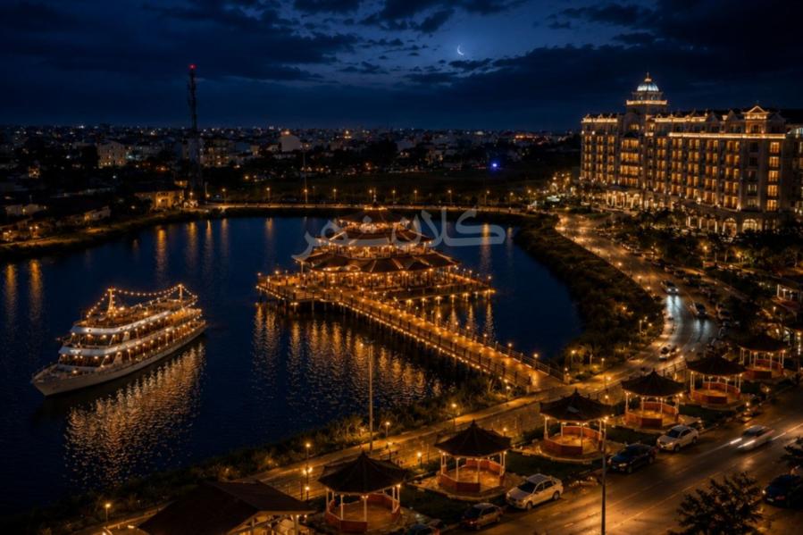 رویای گردشگری در تالاب عینک رشت به واقعیت پیوست؛ بعد از کشتی گردشگری، رستوران دریایی و هتل در راهند