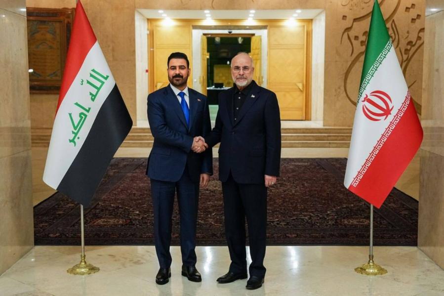 دیدار قالیباف رئیس مجلس ایران با نخست وزیر عراق