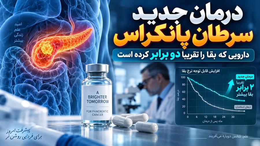 درمان جدید سرطان پانکراس؛ دارویی که بقا را تقریبا دو برابر کرده است درمان جدید سرطان پانکراس؛ دارویی که بقا را تقریبا دو برابر کرده است