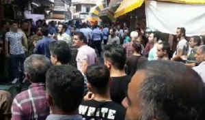 درگیری دستفروشان با مأموران سد معبر رشت