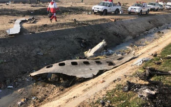 ۱۷۶ جانباخته در پی سقوط هواپیمای اوکراینی