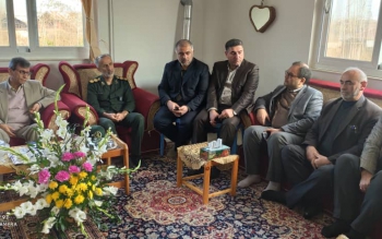 فرماندار شهرستان آستانه اشرفیه با خانواده شهید حادثه هواپیمای اوکراینی دیدار کرد